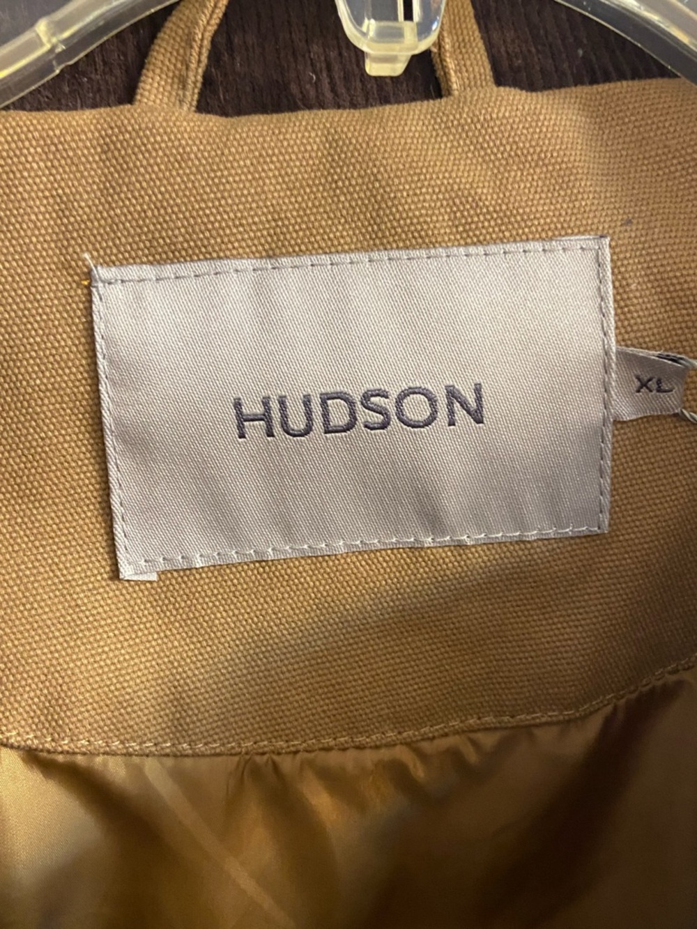 Hudson khaki brown chore barn jacket corduroy collar men XL NWT - Picture 7 of 9